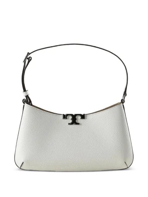 Eleanor logo-plaque pebbled-leather shoulder bag by TORY BURCH