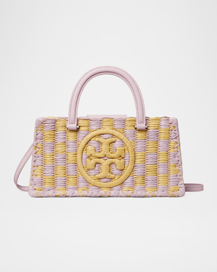 Ella Checkered Crochet Top-Handle Bag by TORY BURCH