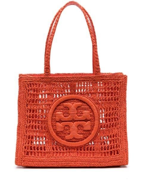 Ella Double T-embossed tote bag by TORY BURCH