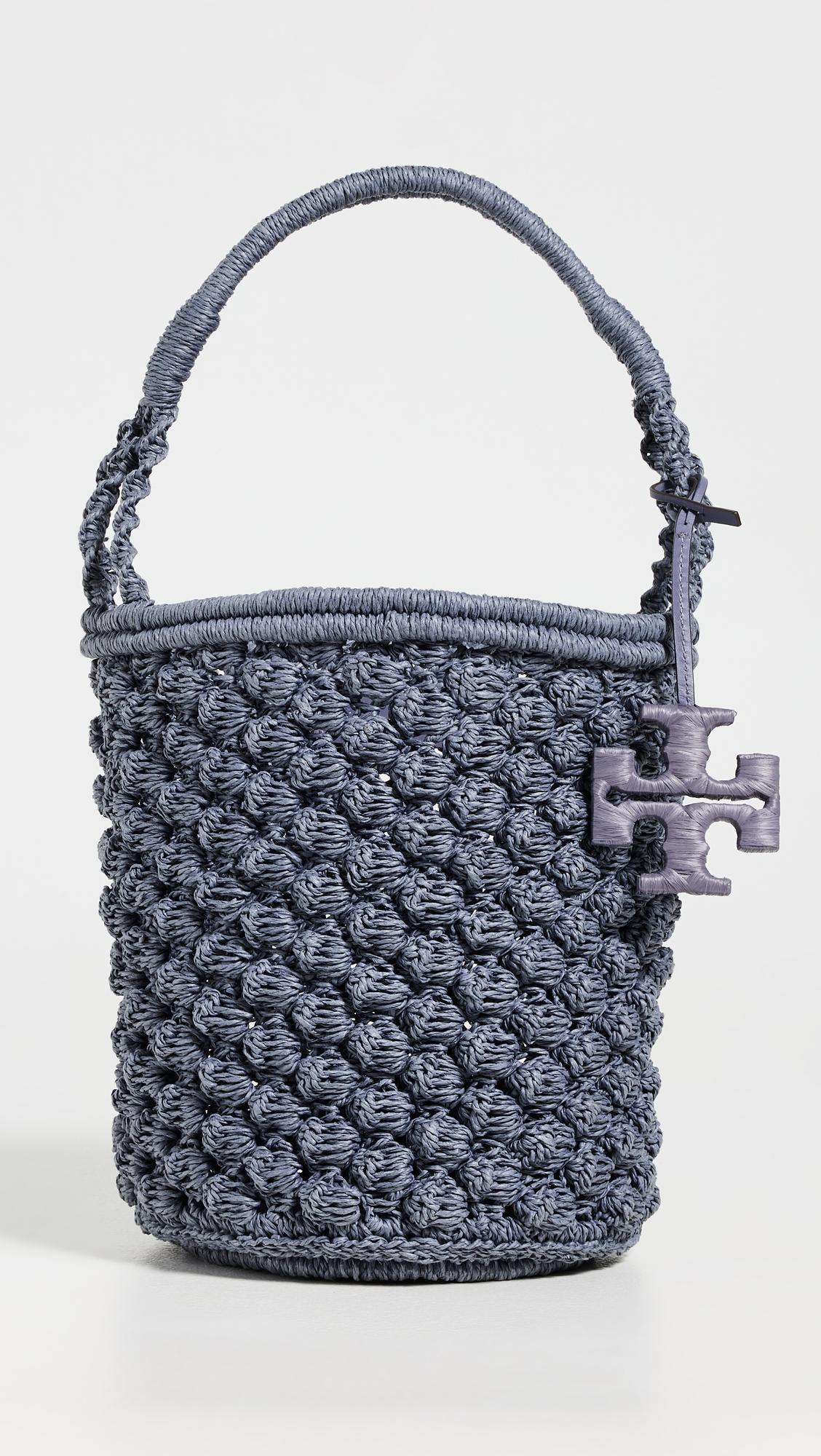 Ella Hand Crochet Popcorn Stitch Bucket Bag by TORY BURCH