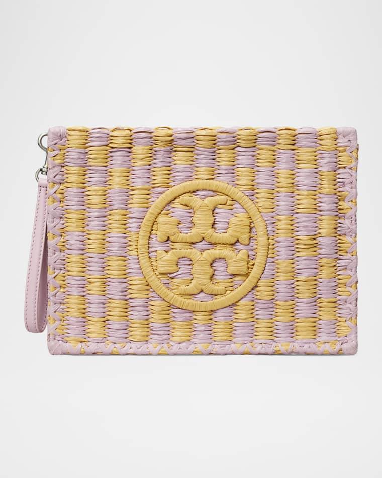 Ella Straw Pouch Wristlet by TORY BURCH
