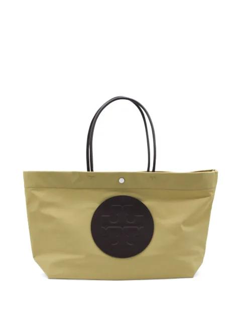 Ella Twist reversible logo appliqué tote bag by TORY BURCH