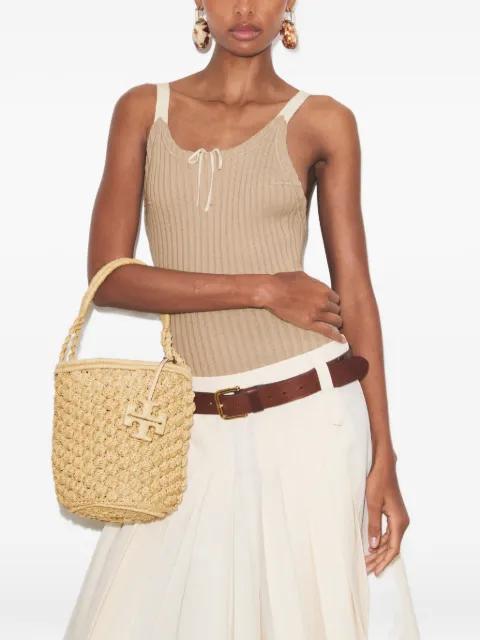 Ella hand-crocheted bucket bag by TORY BURCH