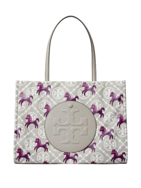 Ella horse-printed tote bag by TORY BURCH