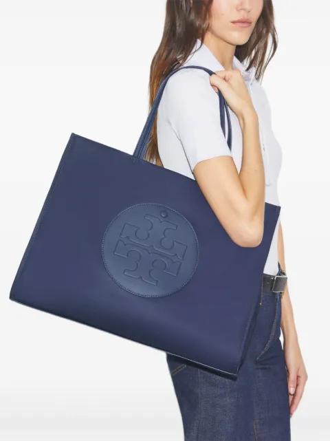 Ella logo-embossed tote bag by TORY BURCH