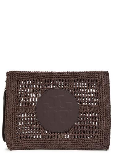 Ella raffia clutch by TORY BURCH