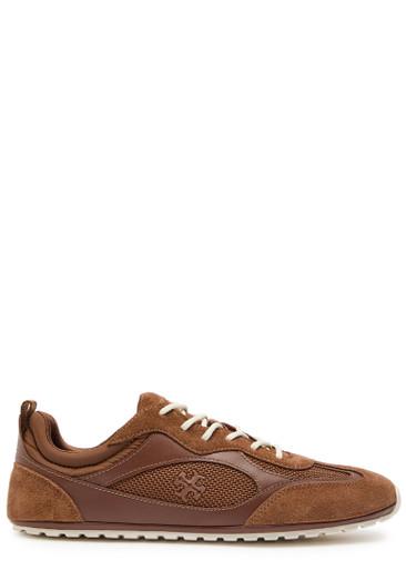 Field panelled suede sneakers by TORY BURCH
