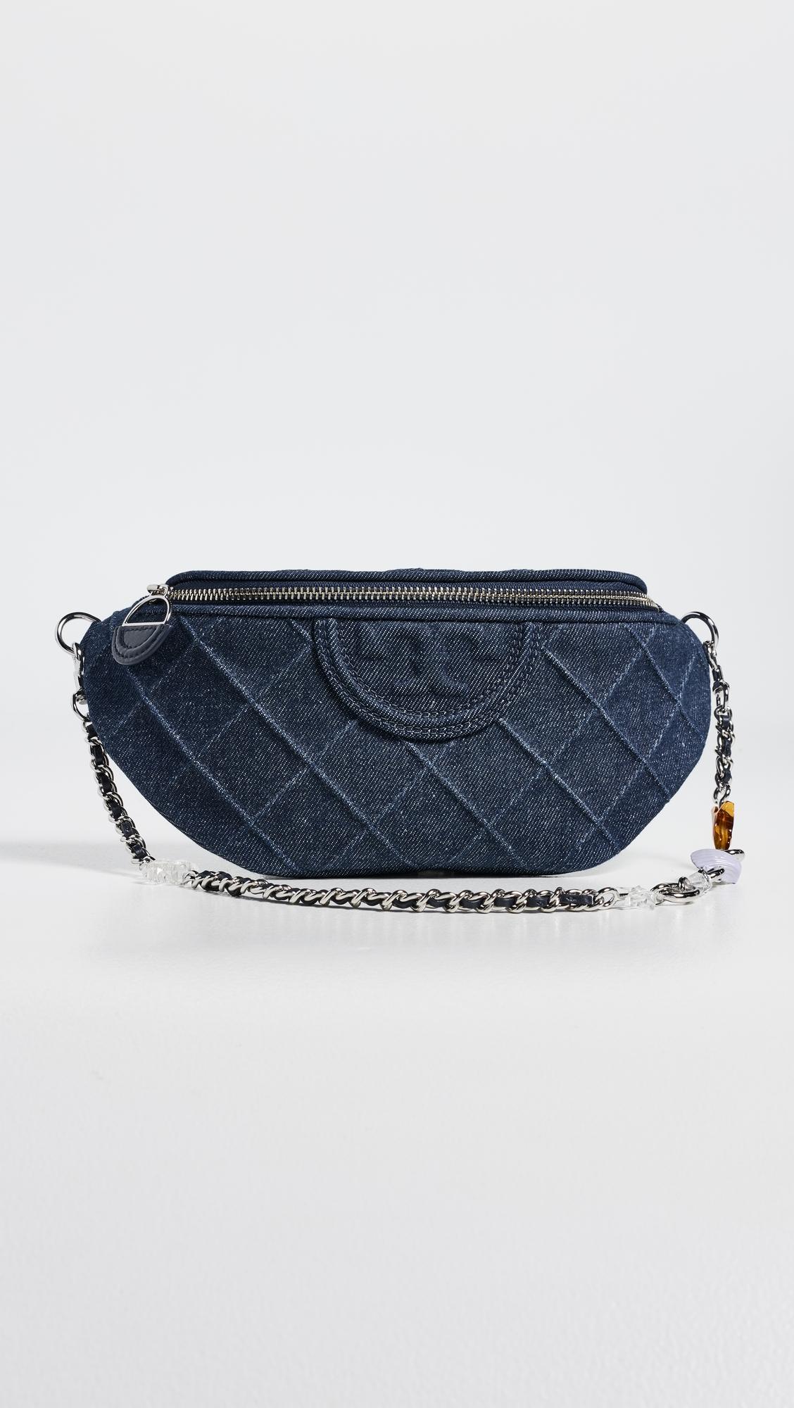 Fleming Denim Charm Belt Bag by TORY BURCH