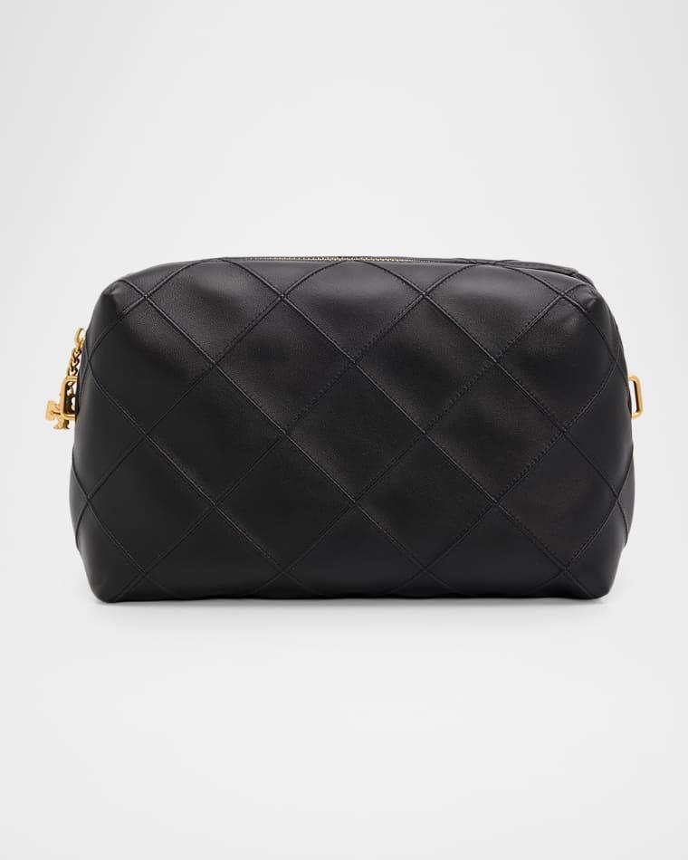 Fleming Large Quilted Leather Soft Pouch Bag by TORY BURCH