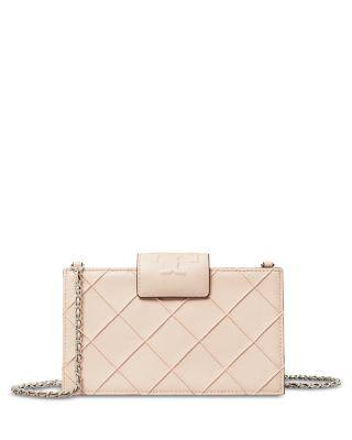 Fleming Mini Leather Chain Wallet by TORY BURCH