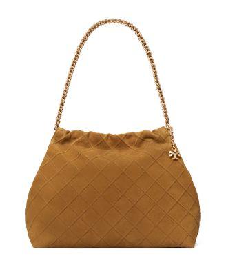 Fleming Suede Hobo Bag by TORY BURCH