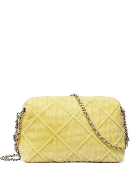 Fleming denim soft crossbody bag by TORY BURCH