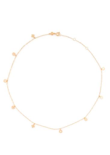 Forget Me Not 18kt gold-plated necklace by TORY BURCH