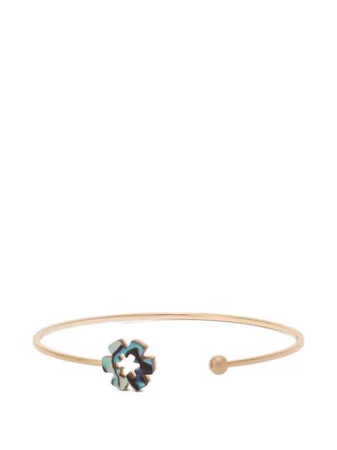 Forget Me Not open cuff bracelet by TORY BURCH