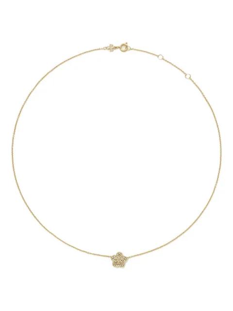 Forget Me Not pavé pendant necklace by TORY BURCH
