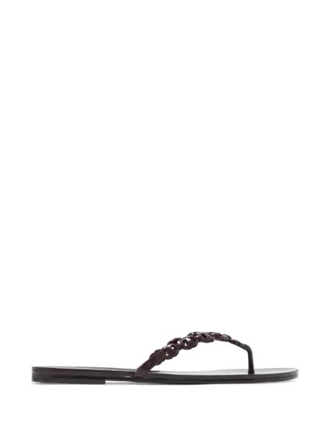 Gemini Link jelly flip-flops by TORY BURCH