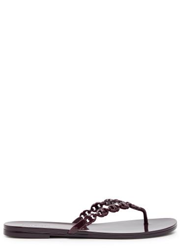 Gemini jelly sandals by TORY BURCH