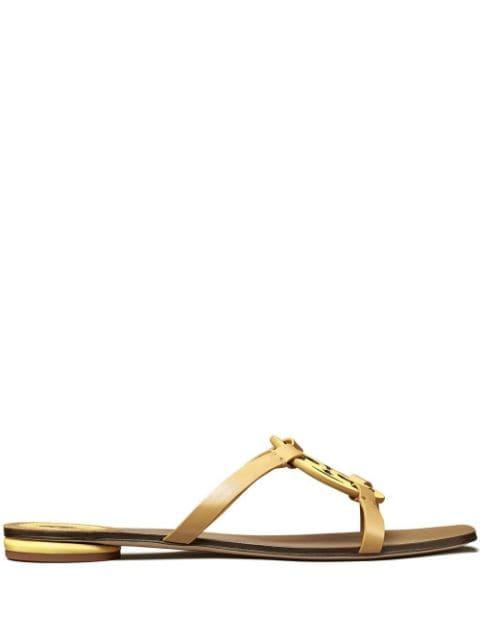 Geo flat slides by TORY BURCH