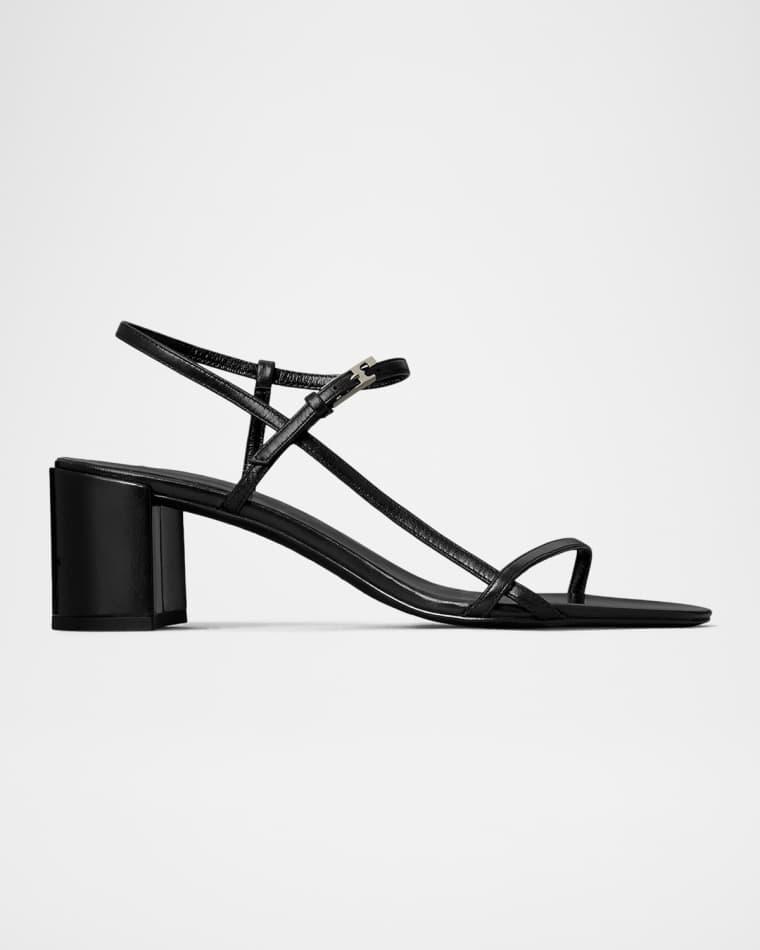 Gigi Leather Block-Heel Sandals by TORY BURCH