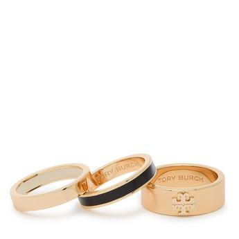 Icon Enamel  Ring Set by TORY BURCH