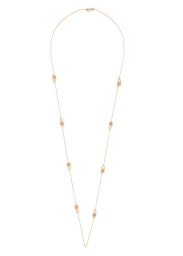 Icon pavé 18kt gold-plated necklace by TORY BURCH