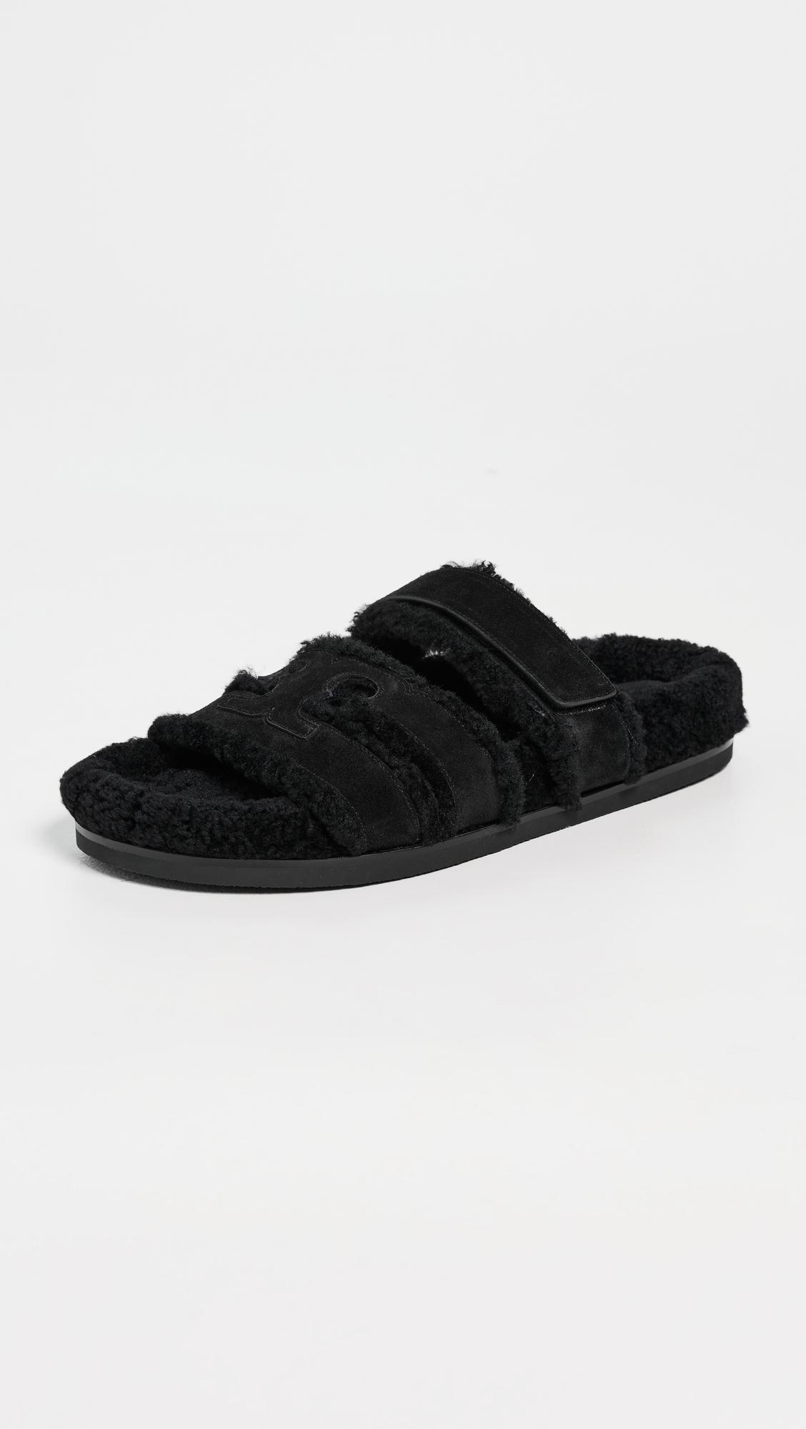 Ines Shearling Sport Slides by TORY BURCH