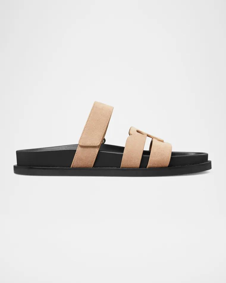 Ines Suede Sporty Slide Sandals by TORY BURCH