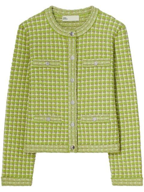 Kendra jacquard cardigan by TORY BURCH