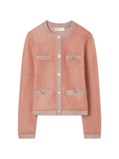 Kendra mesh cardigan by TORY BURCH