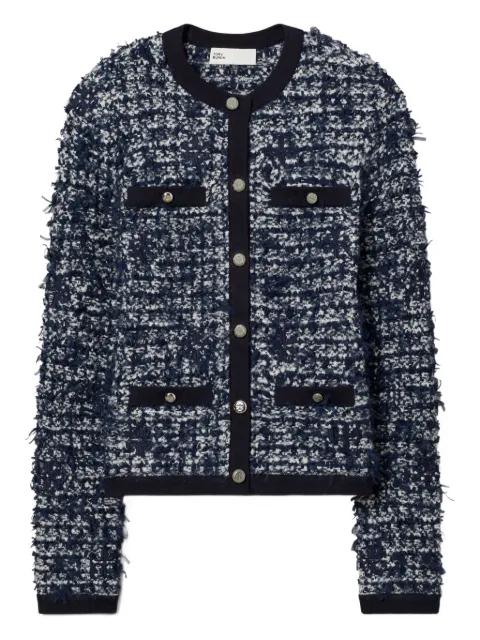 Kendra tweed button cardigan by TORY BURCH