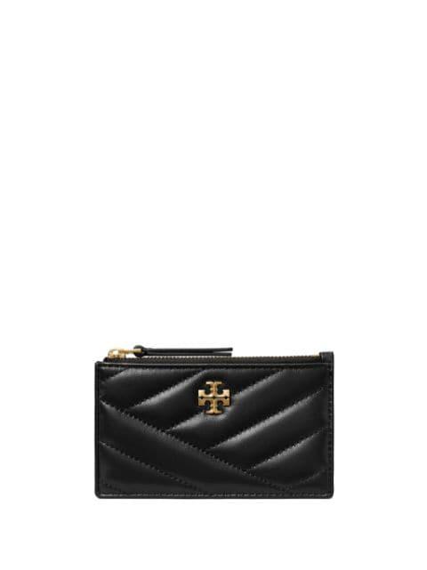 Kira Chevron zipped card holder by TORY BURCH