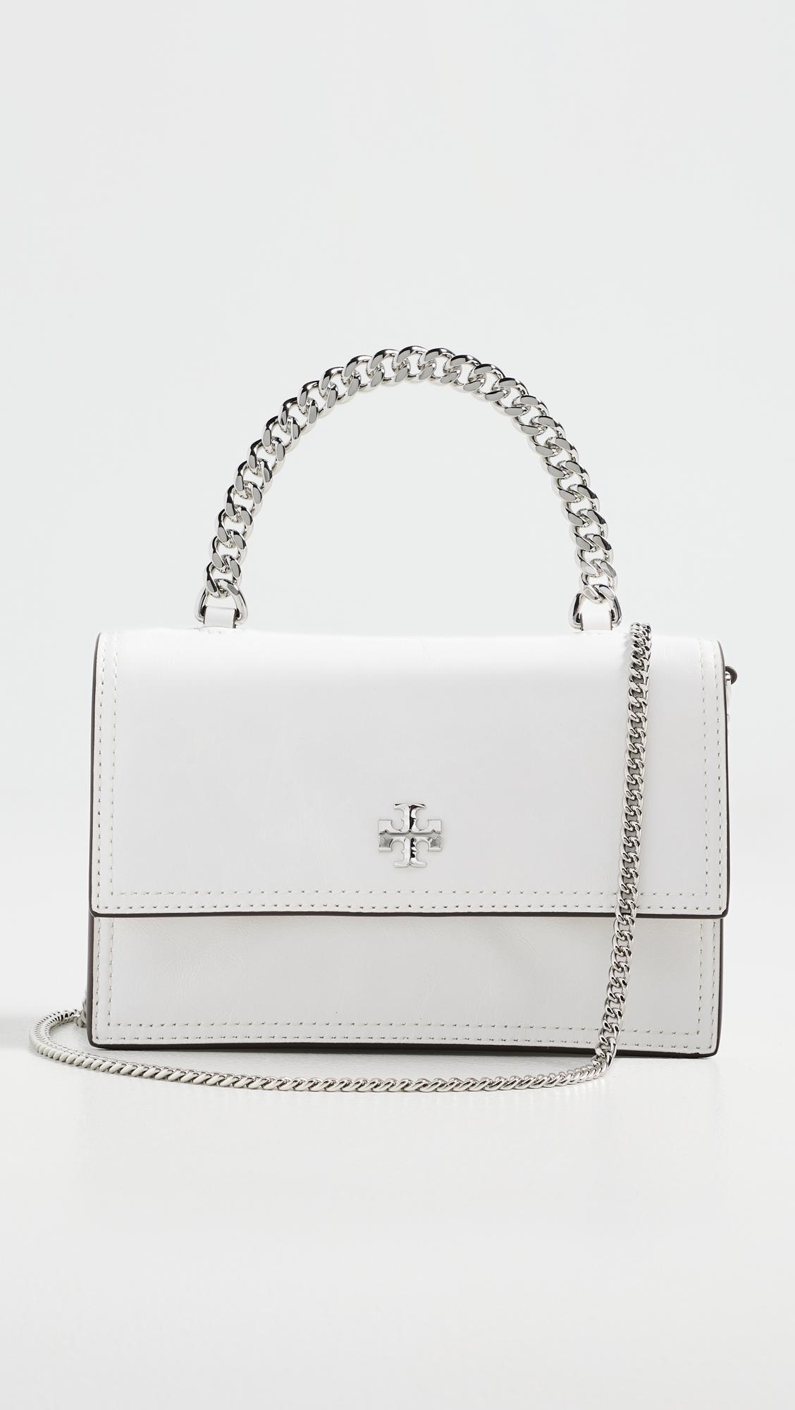 Kira Deconstructed Mini Top Handle Chain Wallet by TORY BURCH