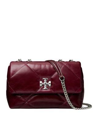 Kira Leather Diamond Quilted Shoulder Bag by TORY BURCH
