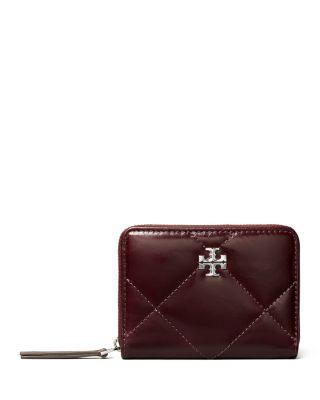Kira Leather Diamond Quilted Wallet by TORY BURCH