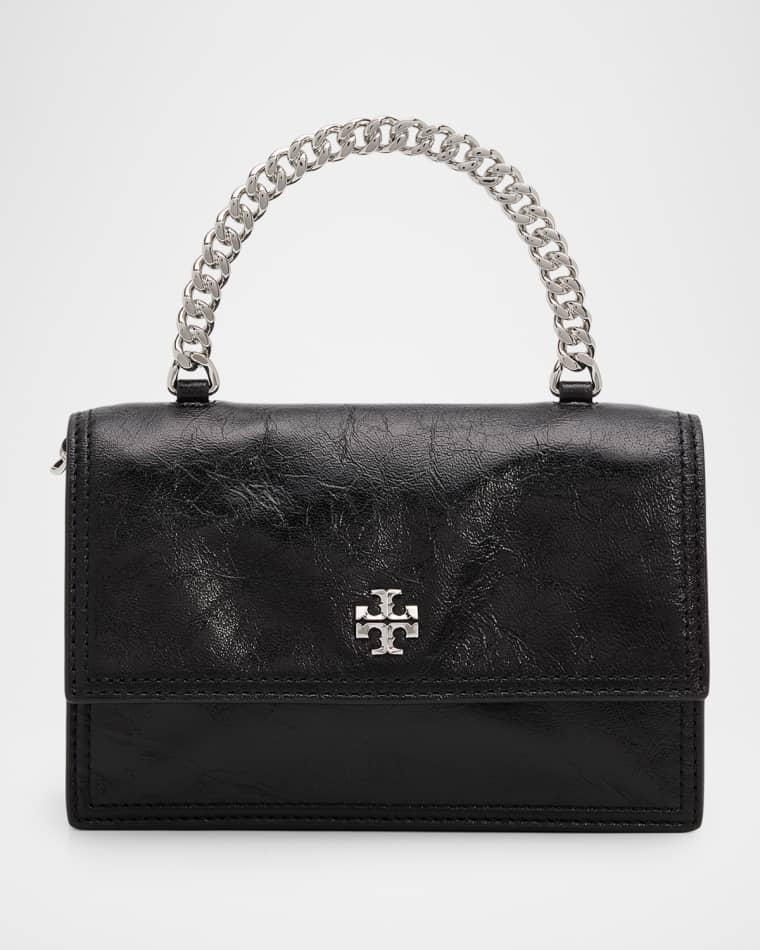 Kira Mini Deconstructed Leather Top-Handle Bag by TORY BURCH