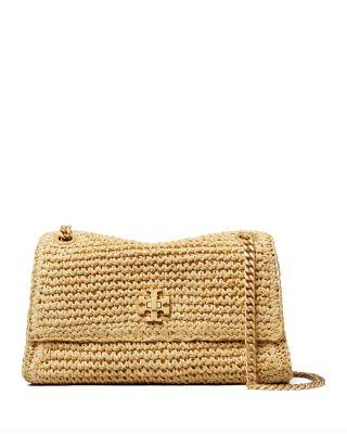 Kira Turnlock Straw Shoulder Bag by TORY BURCH