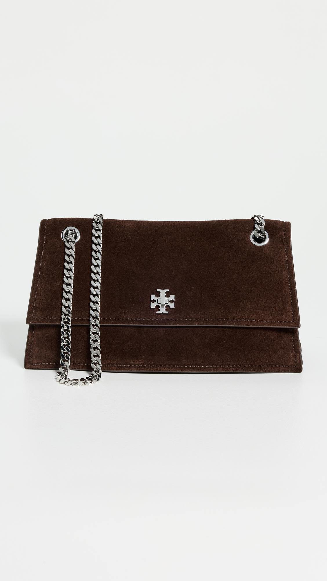 Kira Turnlock Suede Shoulder Bag by TORY BURCH
