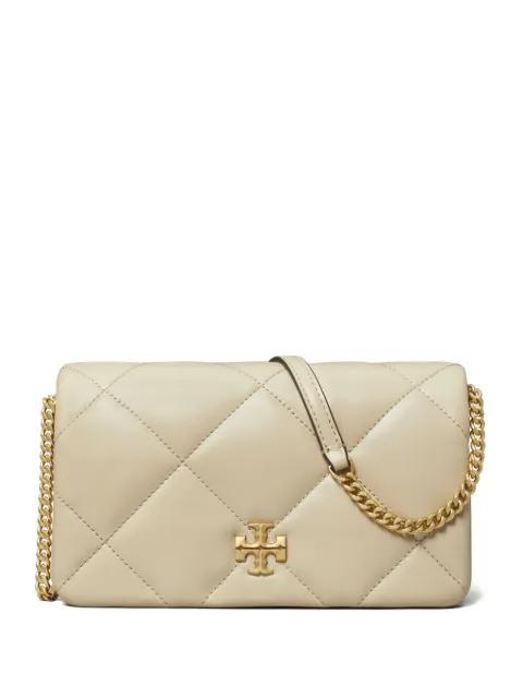 Kira diamond-quilted cross body bag by TORY BURCH