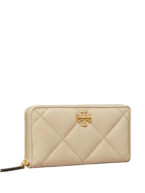 Kira diamond-quilted wallet by TORY BURCH