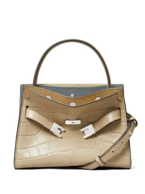 Lee Radziwil croc-effect leather tote bag by TORY BURCH