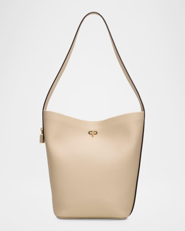 Lock Slim Leather Bucket Bag by TORY BURCH