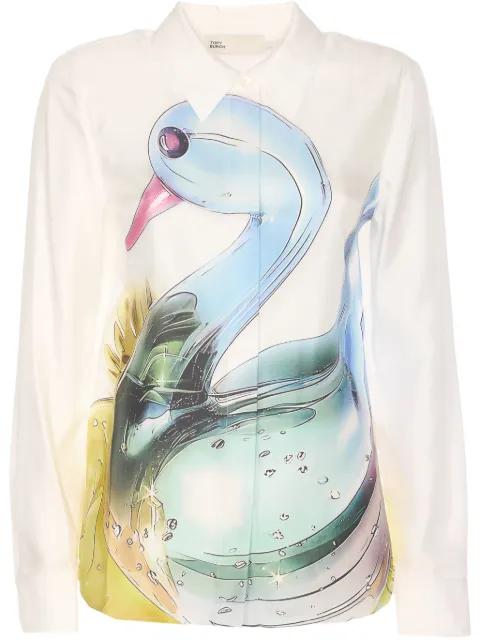 Lucky Duck silk shirt by TORY BURCH