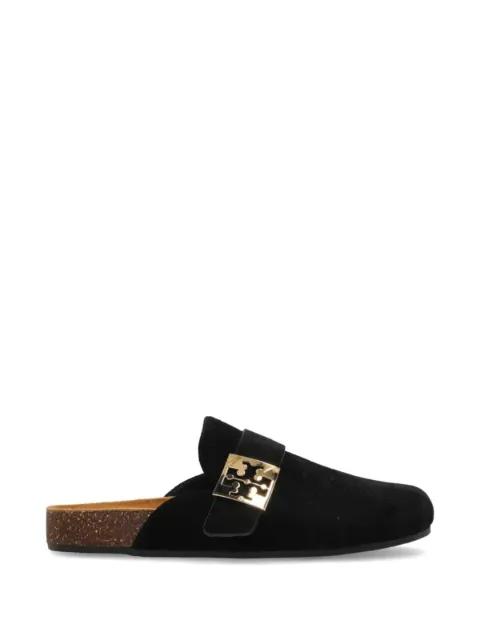 Mellow T-Monogram buckle-fastening flat mules by TORY BURCH