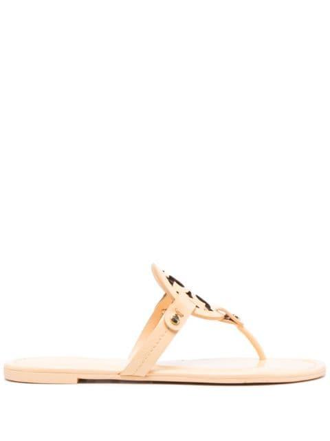 Miller cut-out leather flip-flops by TORY BURCH