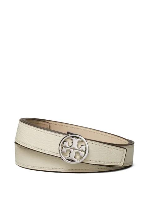 Miller double-wrap leather belt by TORY BURCH