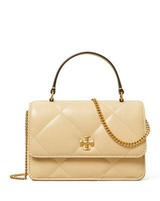 Mini Kira Diamond Quilt Top Handle Chain Wallet by TORY BURCH