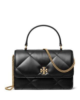 Mini Kira Diamond Quilt Top Handle Chain Wallet by TORY BURCH