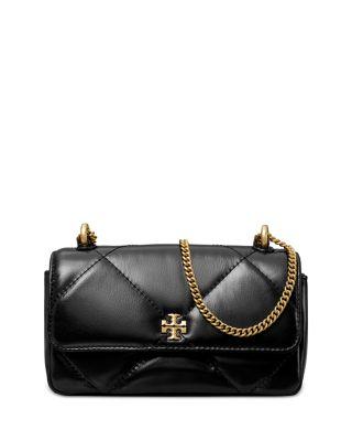 Mini Kira Diamond Quilted Leather Flap Bag by TORY BURCH