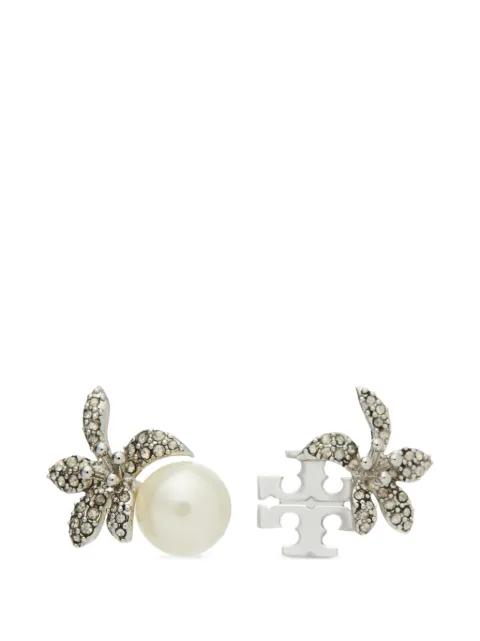 Moondance pearl flower stud earrings by TORY BURCH