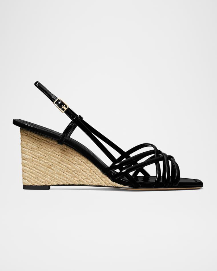 Multi-Strap Patent Leather Wedges by TORY BURCH